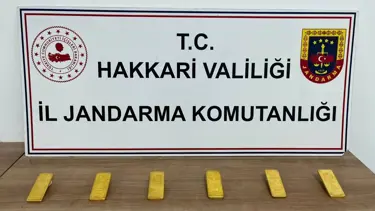Hakkari'de 6 kilo külçe altın ele geçirildi