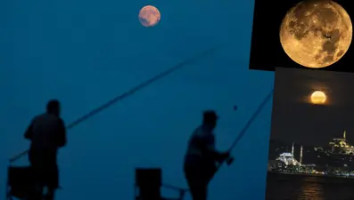 Şişkin Ay büyüledi