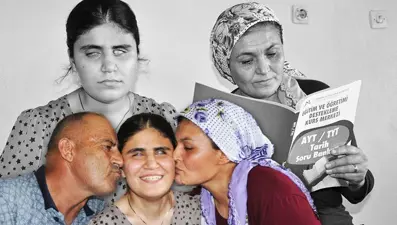 Görme engelli Nazalin'in öyküsü: İlkokul mezunu annesi sınava hazırladı, ilk 13 bine girdi