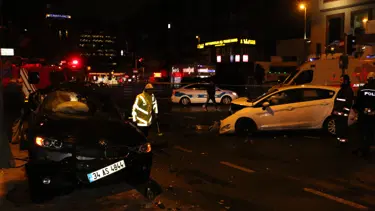 Beşiktaş'ta trafik kazası: 5 yaralı