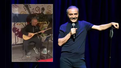 Yılmaz Erdoğan metroda sokak sanatçısına eşlik etti