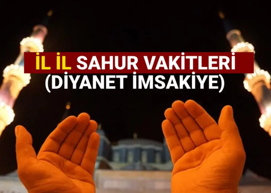 Diyanet Sahur saatleri 2 Mart Pazar: Hangi il saat kaçta sahur yapacak? İl İl Ramazan İmsakiyesi 