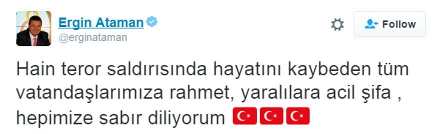 Beşiktaş'taki terör saldırısına spor dünyasından tepkiler 14