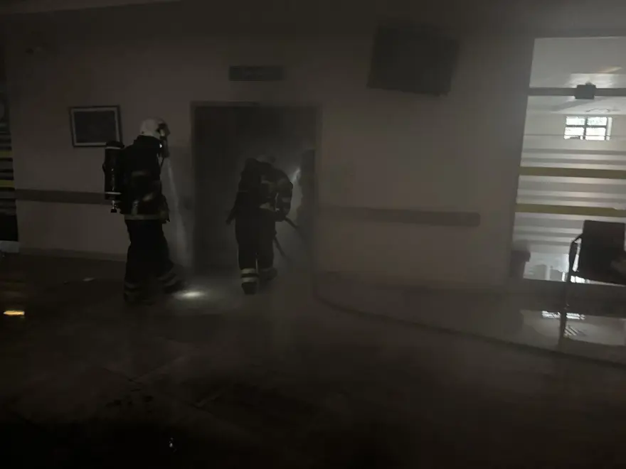 Edirne'de hastanede yangın: Hastalar tahliye edildi 