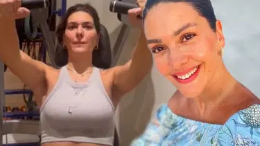 Bergüzar Korel'den spor paylaşımı: Keşke yediklerimiz kas olarak dönse