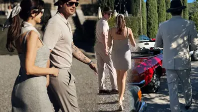 Kıvanç Tatlıtuğ ile Başak Dizer'den İtalya'da nostaljik pozlar