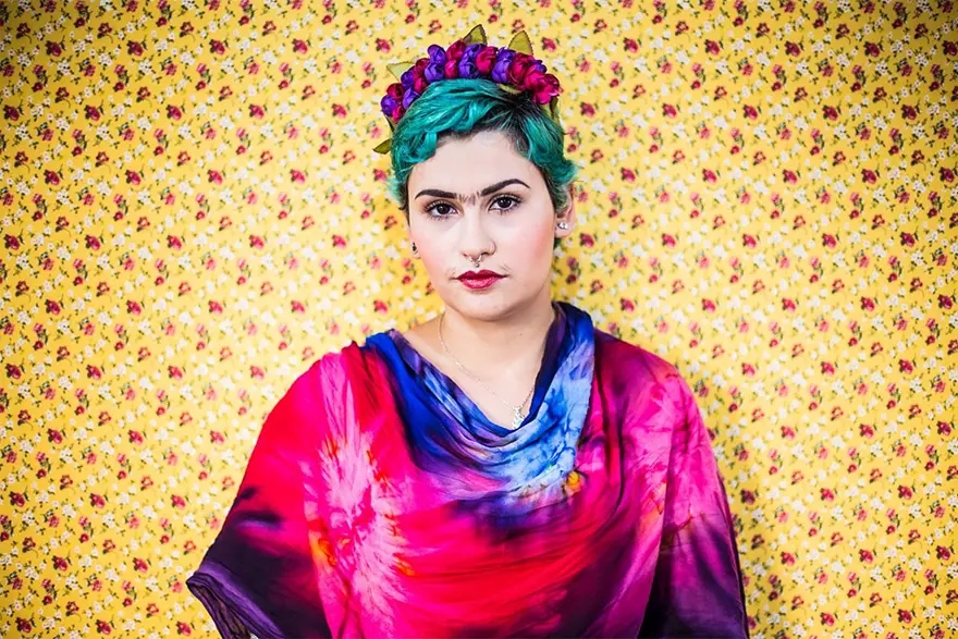 Frida Kahlo'yu taklitleriyle andı 32