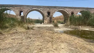 Tekirdağ'da kuraklık nedeniyle Hayrabolu Deresi kurudu