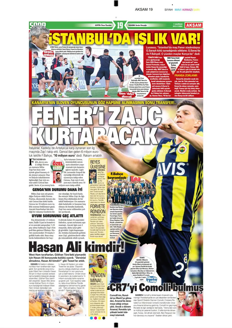 Günün spor manşetleri (7 Haziran 2019) 3