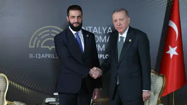 Cumhurbaşkanı Erdoğan, Şara ile bir araya geldi