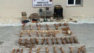 Mersin’de kaçak kazı yapan 5 şüpheli suçüstü yakalandı