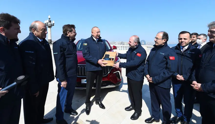 İkinci Togg Azerbaycan Cumhurbaşkanı Aliyev'e 2 İkinci Togg Azerbaycan Cumhurbaşkanı Aliyev'e 2