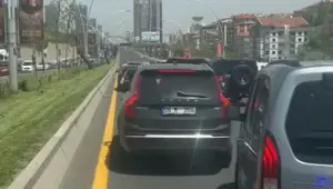Düğün konvoyu ambulansın geçişini engelledi