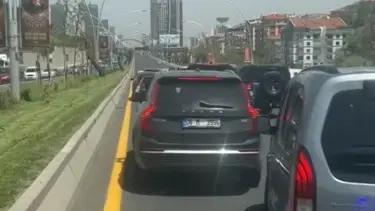 Düğün konvoyu ambulansın geçişini engelledi