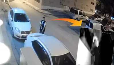 Çaldığı güvenlik kamerasına yakalandı