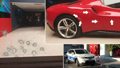 Beşiktaş'ta oto galeriye silahlı saldırı