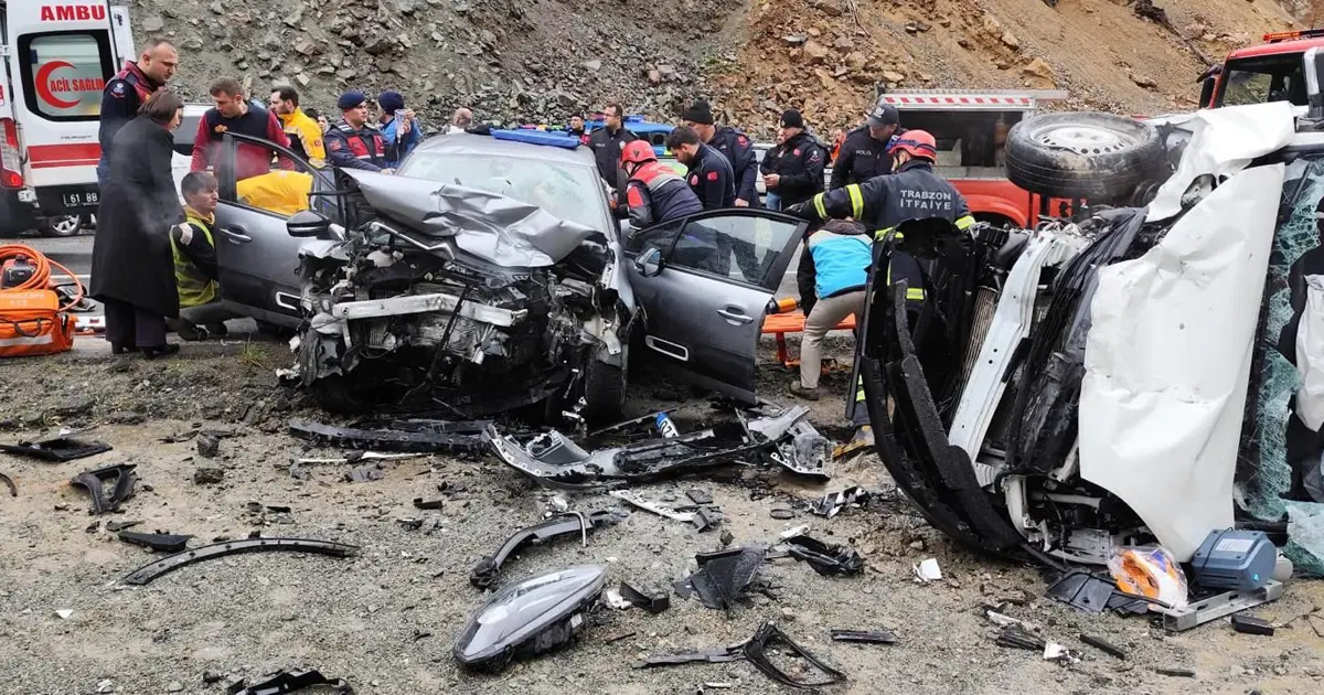 Trabzon'da feci kaza: Altı yaralı var