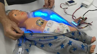 Yenidoğan sarılığına evde 'tulum'lu takip