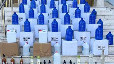 Denizli'de 642 litre kaçak alkol yakalandı