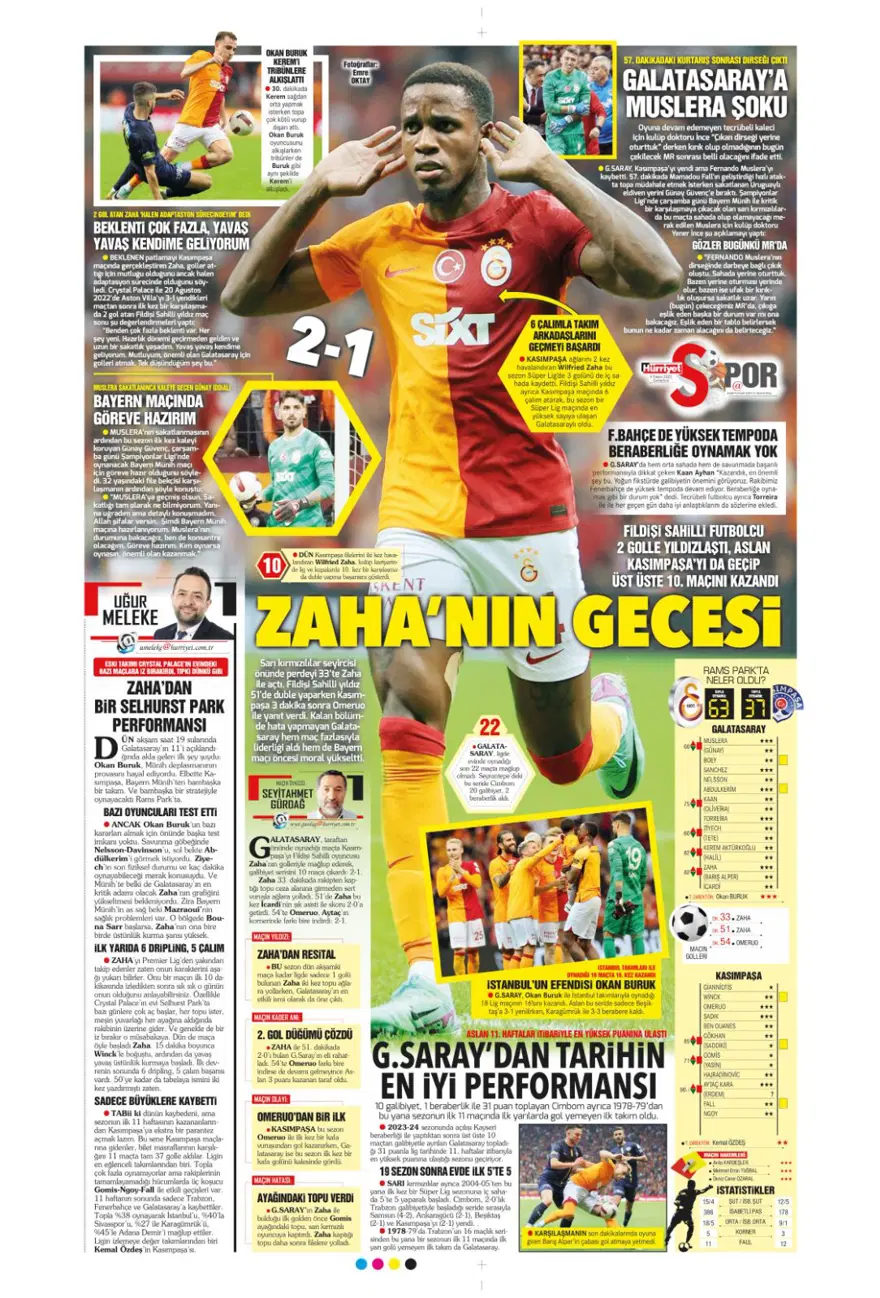 "Hesap farklı hedef aynı" (4 Kasım 2023 spor manşetleri) 27