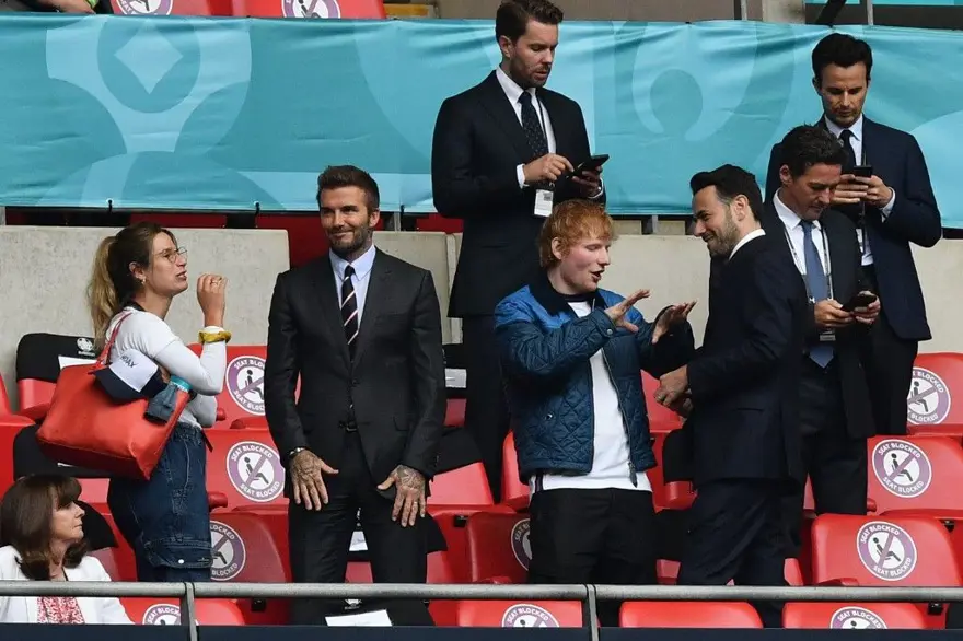 Kraliyet Ailesi, David Beckham ve Ed Sheeran EURO 2020 İngiltere-Almanya Maçı tribününde 9