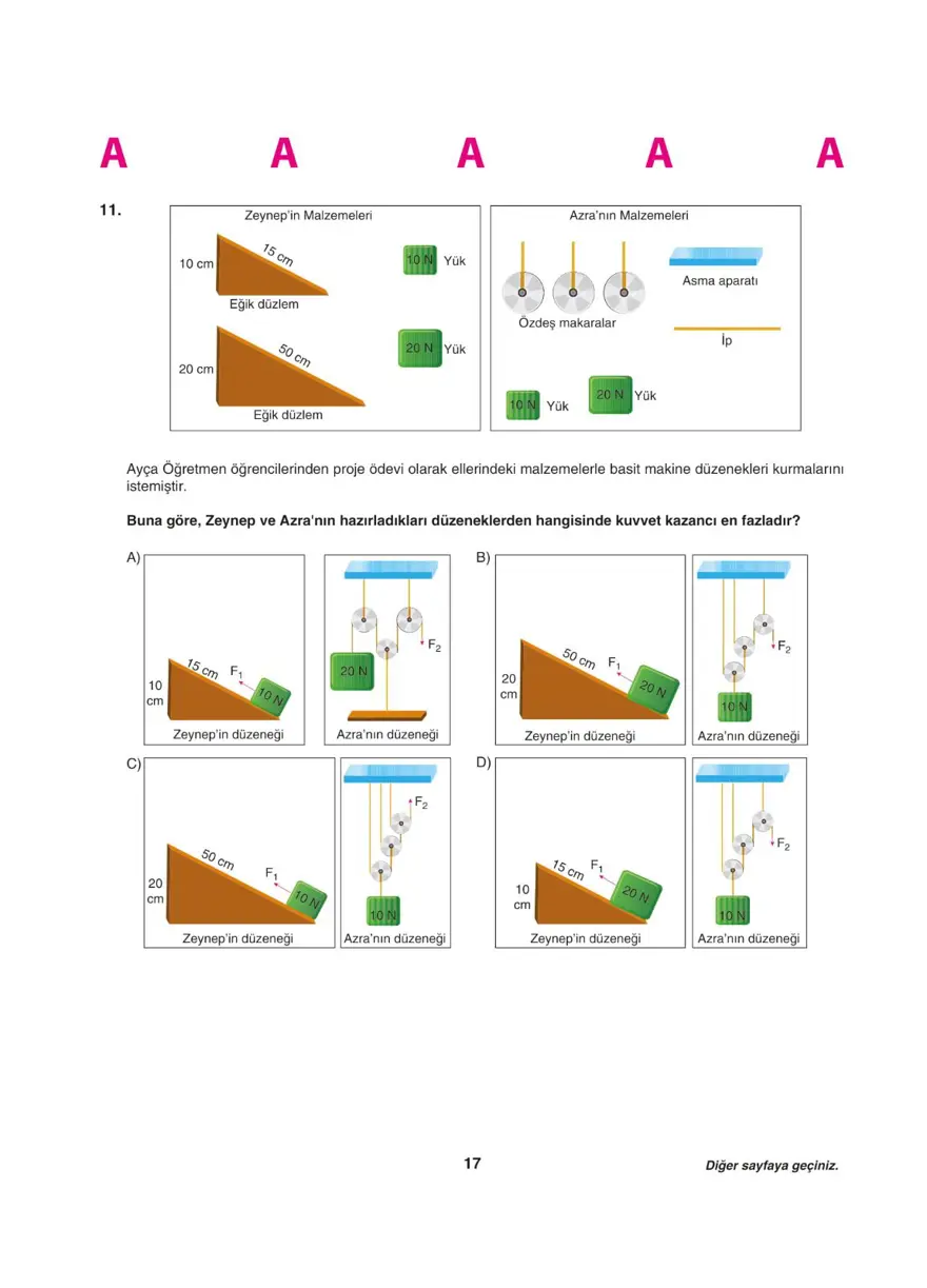 Uğur Okulları LGS deneme sınavı (Sayısal bölüm) 16