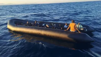 Aydın'da 35 düzensiz göçmen kurtarıldı