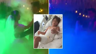 Düğünde sıvı azot kabusu!