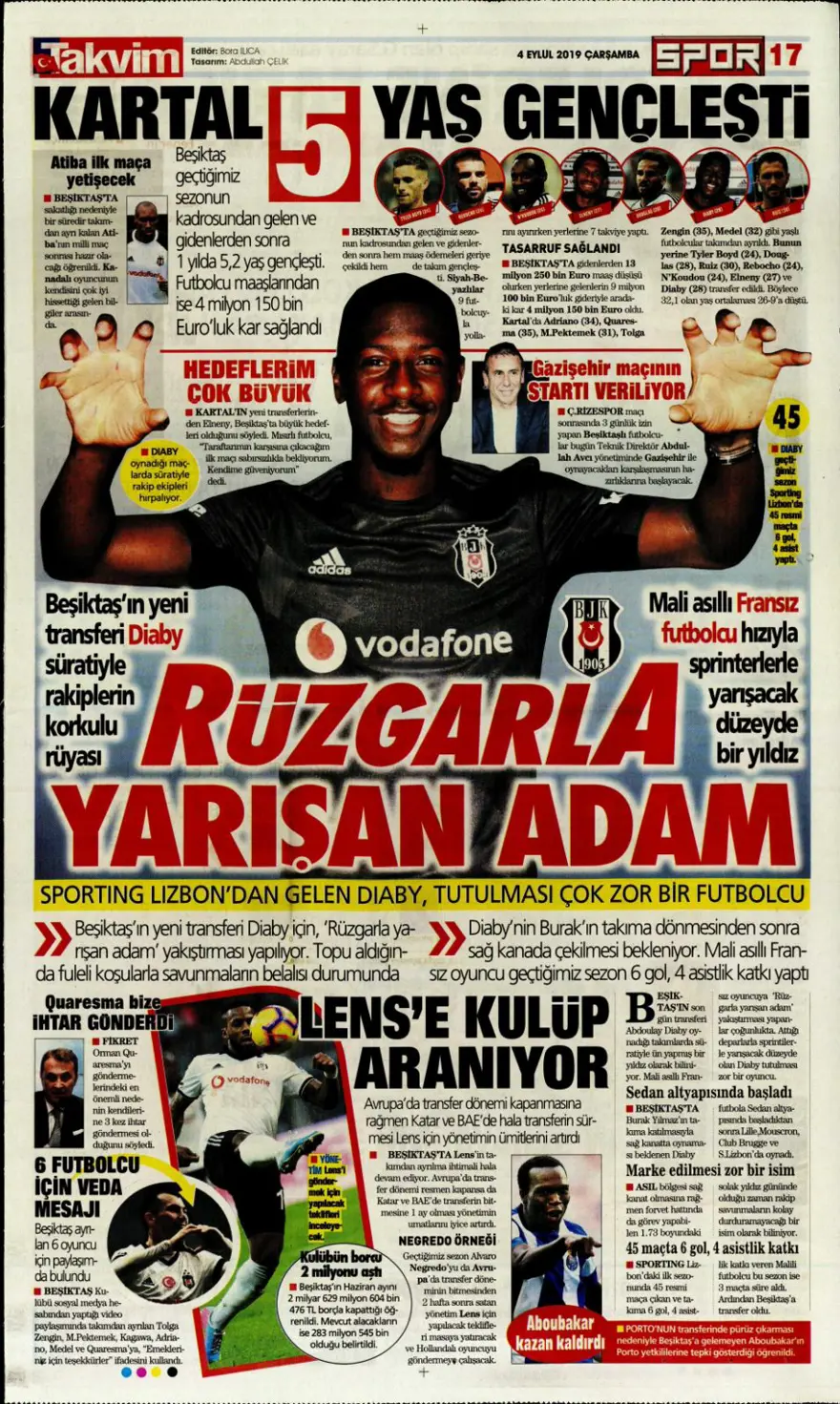 Günün spor manşetleri (04 Eylül 2019) 18