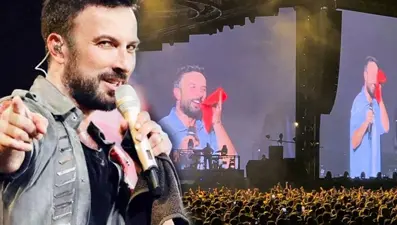 Tarkan terini sildiği havluyu hayranlarına attı: Terim mis gibi kokuyor