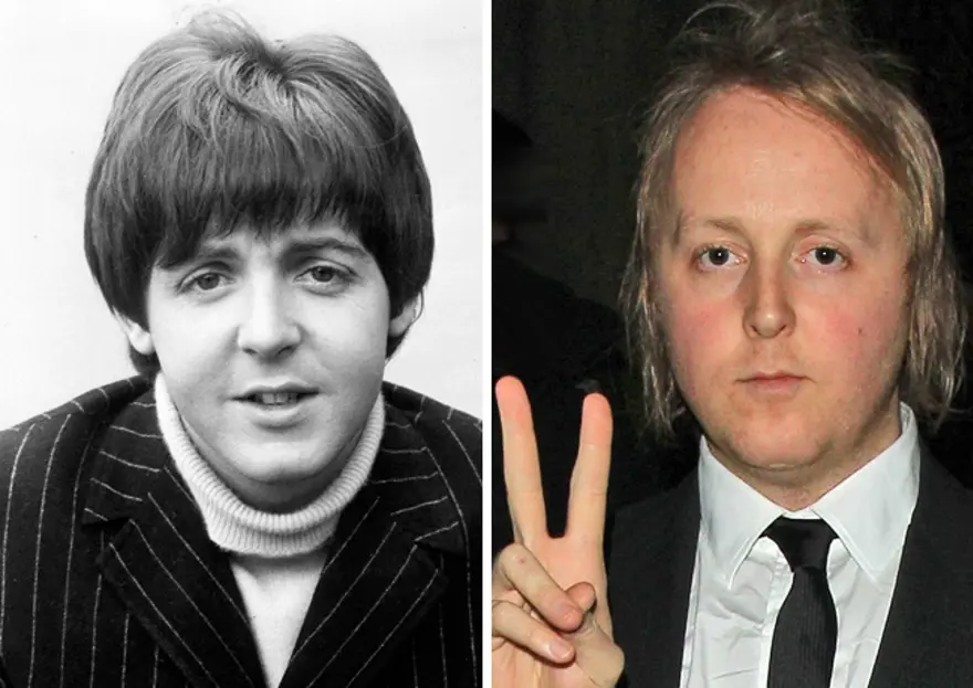 Paul McCartney (38 yaşındayken) ve oğlu James McCartney (35 yaşında) 6