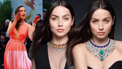 "Blonde" yıldızı Ana de Armas Fransız moda devi için poz verdi