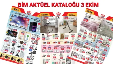 BİM 3 Ekim aktüel kataloğu 2025: Ütü masası, kurutmalık, mini buzdolabı ve ışıklı şarjlı süpürge geliyor