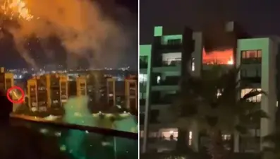 Yılbaşı kutlaması kabusa döndü! Havai fişekler, evin balkonuna isabet etti