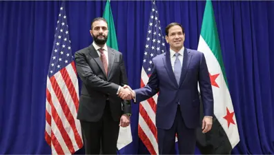 Ahmed Şara, ABD Dışişleri Bakanı Rubio ile görüştü