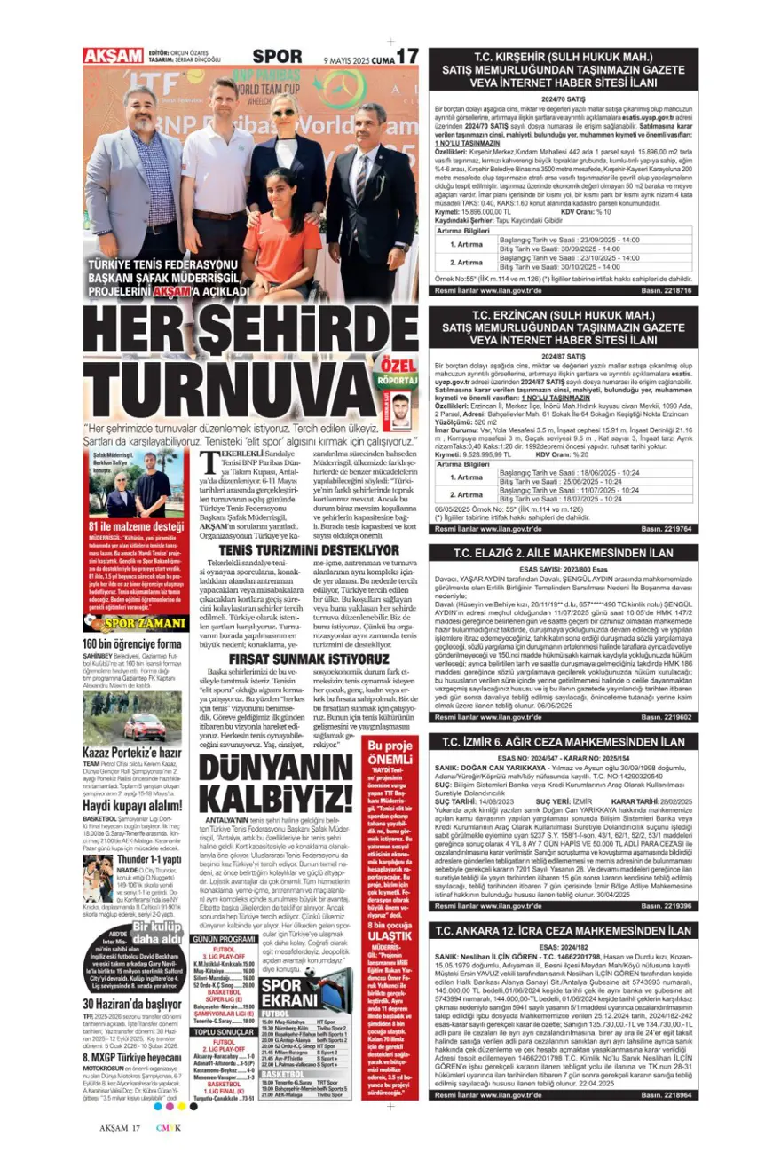 "Galatasaray 10'un peşini bırakmıyor" (9 Mayıs 2025 spor manşetleri) 3