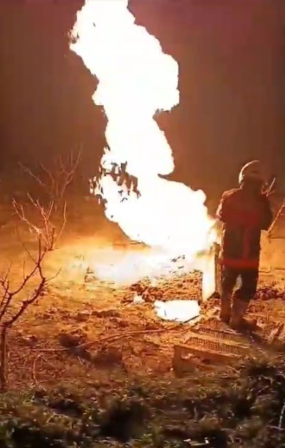 Mersin’de sondaj sırasında yanıcı gaz çıktı