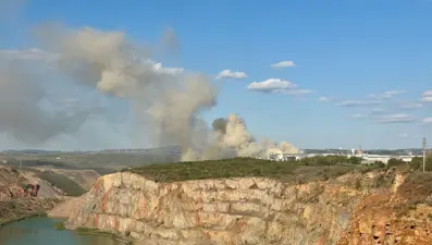 Gebze'de fabrika bahçesinde yangın