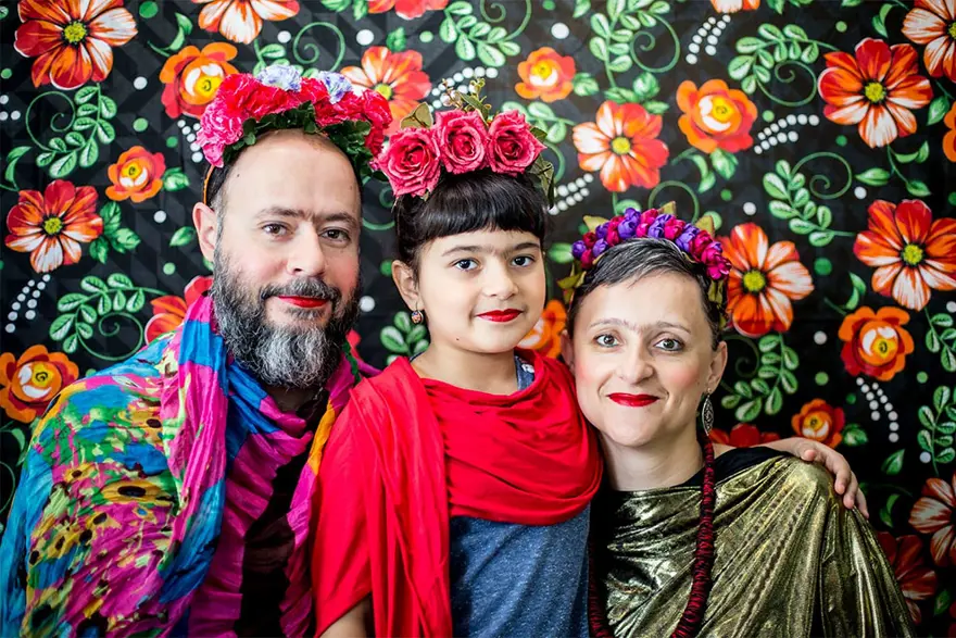 Frida Kahlo'yu taklitleriyle andı 7