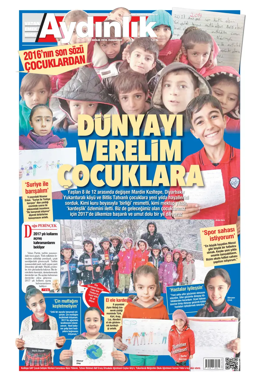 Günün gazete manşetleri - 31.12.2016 7