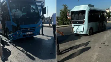 Pendik'te minibüs kazası: Yaralılar var