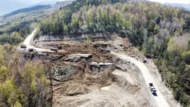 Kastamonu-Çatalzeytin kara yolunda heyelan