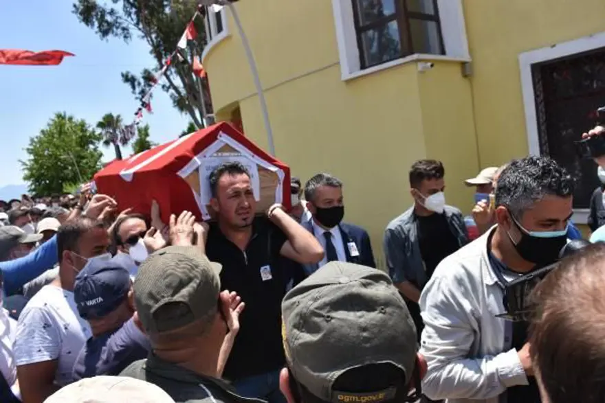 Muğla'da 'orman şehidi' törenle son yolculuğuna uğurlandı 3