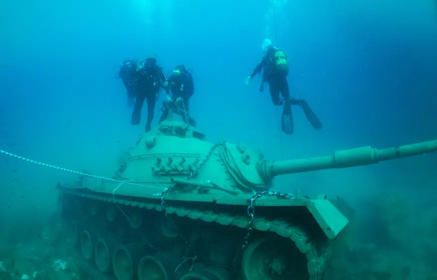 45 tonluk tank Akdeniz'in derinliklerinde 4