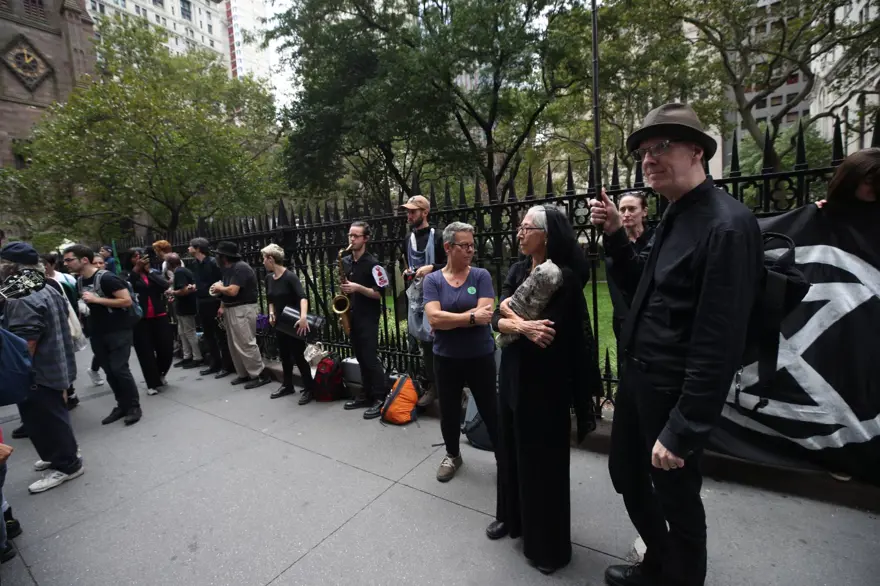 New York'ta iklim değişikliği protestosu: 85 gözaltı 