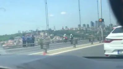 15 Temmuz Şehitleri Köprüsü'nde hareketli dakikalar