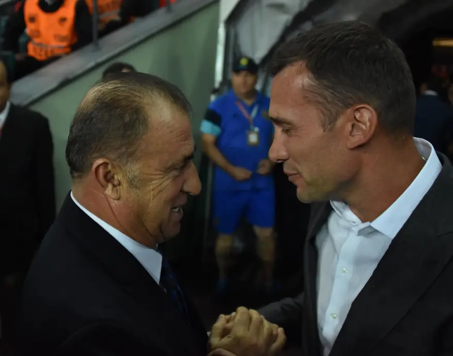Fatih Terim ile Shevchenko hasret giderdi 3 Fatih Terim ile Shevchenko hasret giderdi 3