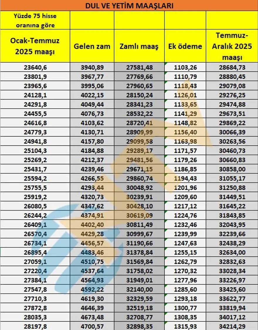Son dakika... Dul ve yetim aylıkları belli oldu 11