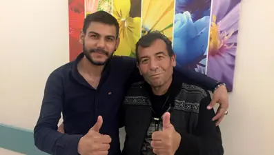 Asker oğlunun karaciğeriyle hayata tutundu