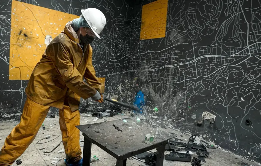 "Deşarj odası"na ilgi yoğun: Balyoz veya beyzbol sopasıyla kırıp döküyorlar 13